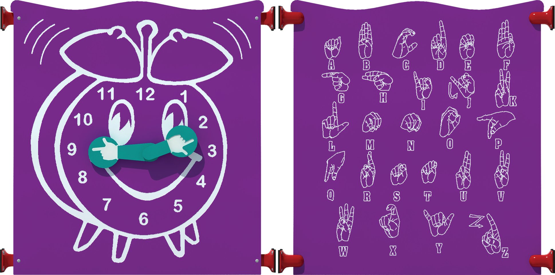 Clock/ Sign Language Panel